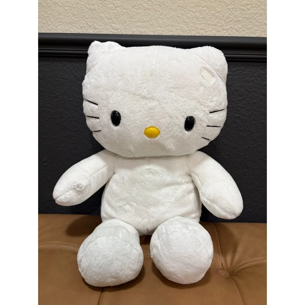 Build A Bear Inc. Hello Kitty White Plush Cat Stuffed Animal No Bow - Picture 1 of 8